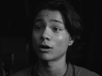 Filip Geljo is talking as the picture is gray scaled.